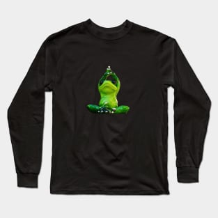 Yoga Frog - Sukhasana Pose Long Sleeve T-Shirt